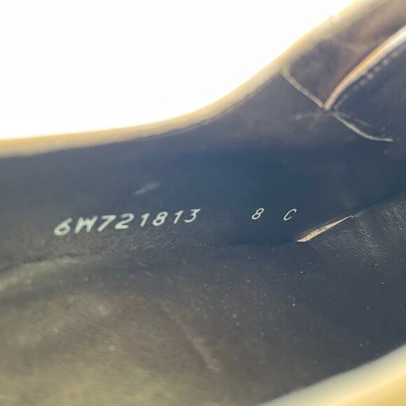 Stuart Weitzman Beige Leather Pumps Size 8C Office Elegant Pointed Snip Toe - Picture 10 of 11